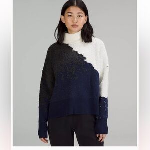 Lululemon Ombre Knit Textured Turtleneck - Size 12